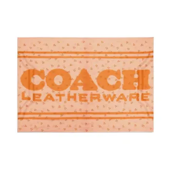 COACH Silk Scarf Women's Orange