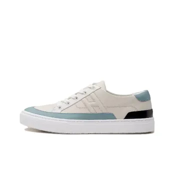 HERMES Deep Low Top Stylish Skateboarding Shoes Women's White Blue Black