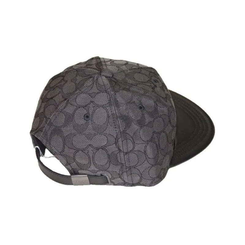 COACH Cotton Baseball Caps Men's Black-3
