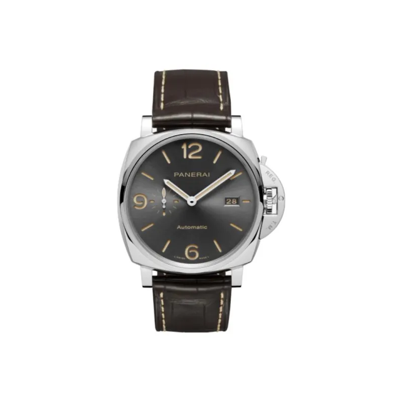 PANERAI LUMINOR DUE Automatic Mechanical Movement Men's Watches Watch 45mm Black Dial Stainless Steel Case PAM00943-0