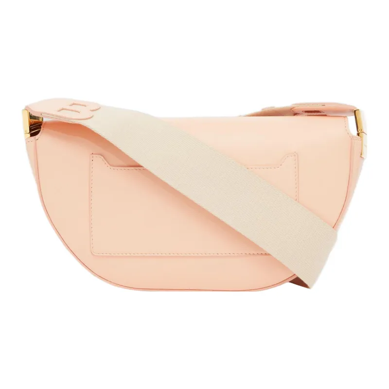 Burberry Bag Collection Calfskin Shoulder Bag Crescent Bag Portable Crossbody Bag Shoulder Bag Women's Peach Pink-3