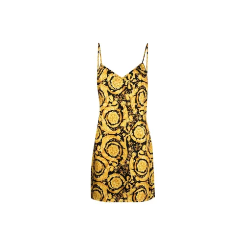 VERSACE Sleeveless Dresses Women's Yellow