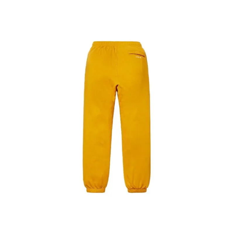 Supreme X Nike Knitted Sweatpants Men Yellow-1