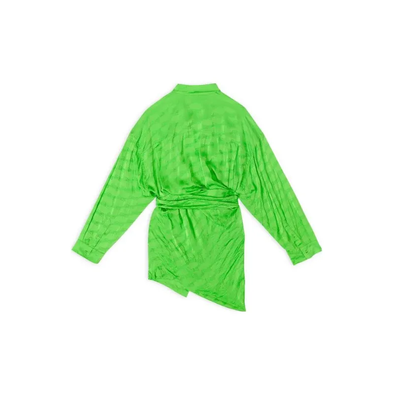 Balenciaga Bb Monogram Wrap Dress-1