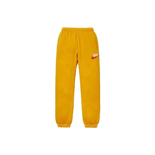 Supreme X Nike Knitted Sweatpants Men Yellow