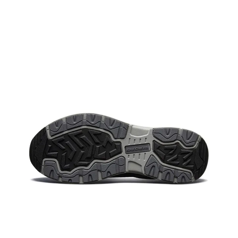 Skechers Low Top Lace Up Cushioning Anti-Slip And Wear-Resistant Low-Top Casual Shoes Men's Blue Black-4