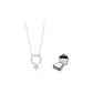 Key Bead Necklace-Silver