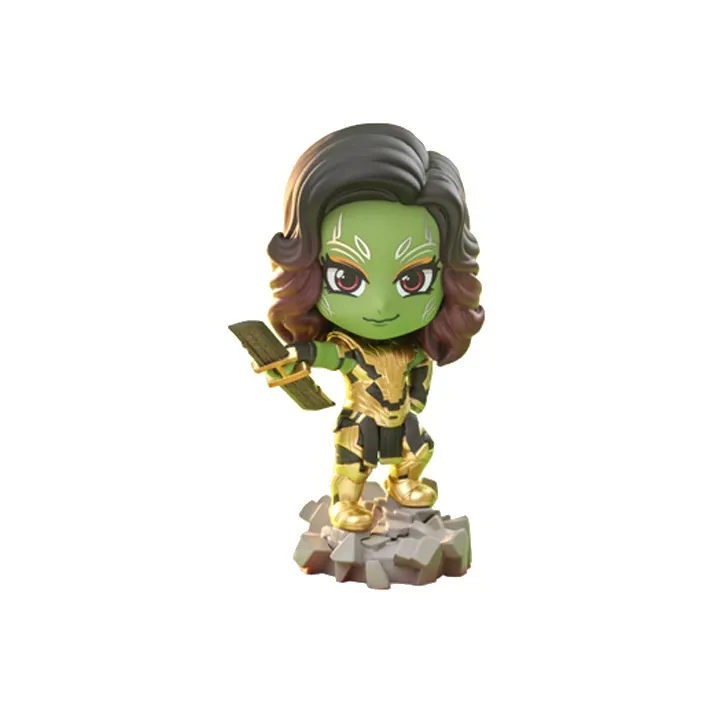 Hot Toys COSBABY Collection Marvel Character Kamora With Thanos' Greatsword S Chibi Figures 12cm-0