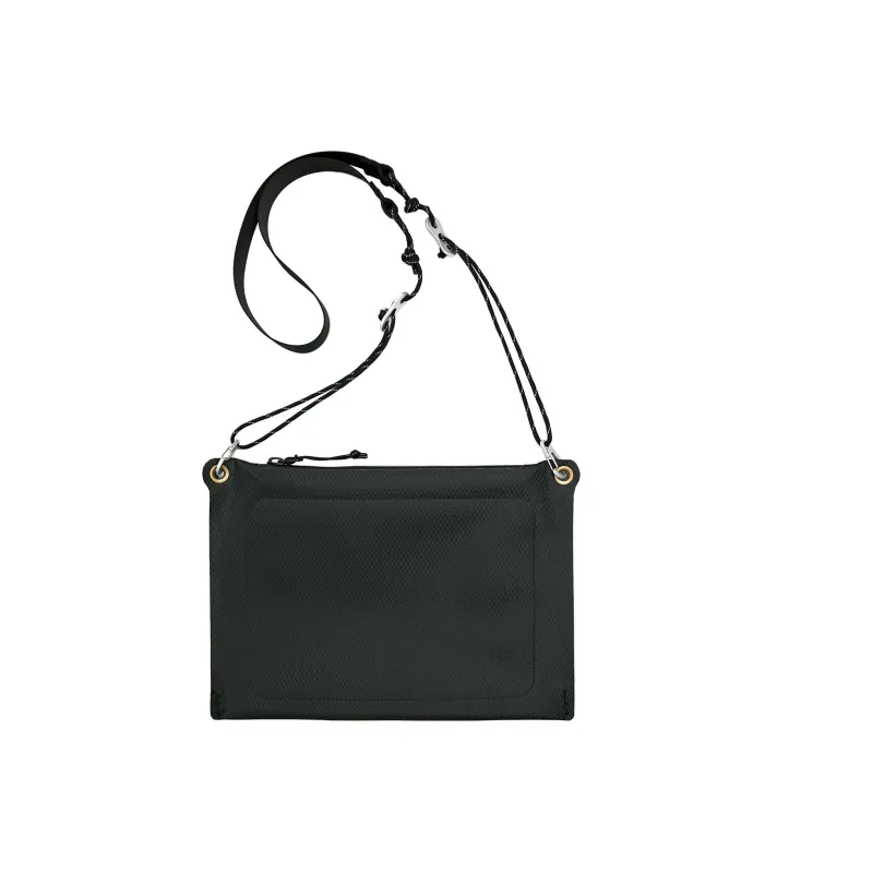 The MAD HATcher Thermoplastic Polyurethane Saddle Pouch Bag, Shoulder Bag Unisex Transparent/Black-1