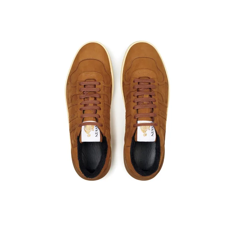 Lanvin Clay Skateboard Shoes Men Low Top Brown-3