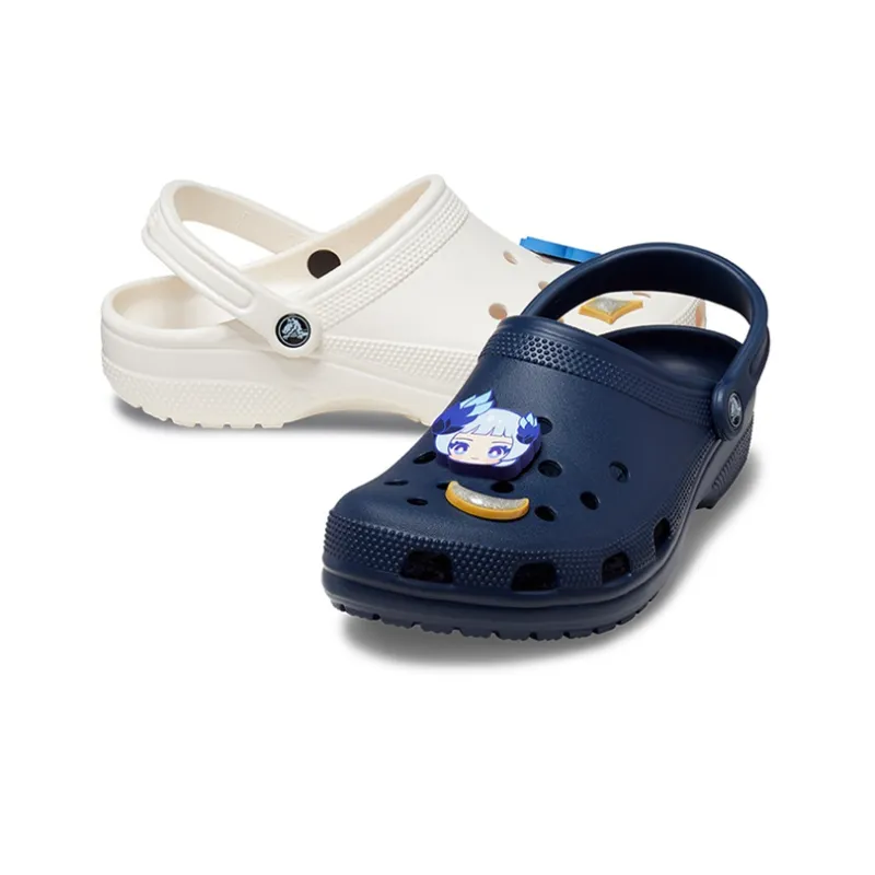 HONOR OF KINGS x Crocs Classic Clog Clogs Unisex White Blue Mismatched Swan's Dream, Xiao Qiao Elite Edition-5
