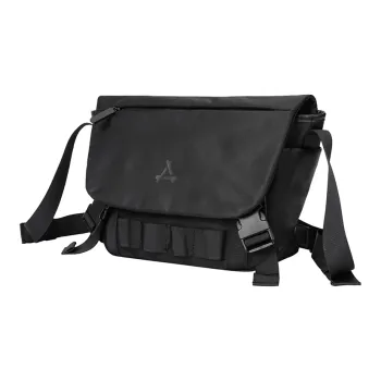 KONADCT Polyester Messenger Bag, Shoulder Bag, Crossbody Bag, Fanny Pack, Sling Bag Regular Unisex Black