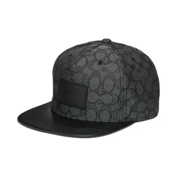 COACH Cotton Baseball Caps Men's Black