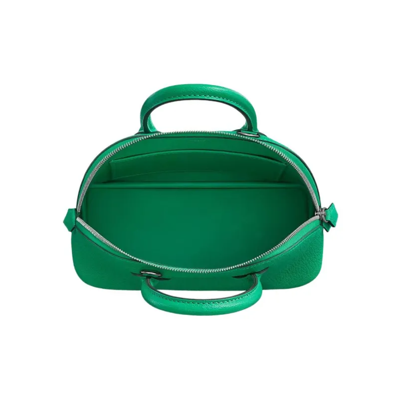 HERMES Bolide Goatskin Bowling Bag Shoulder Bag Crossbody Bag Handbag Mini Women's 6W Menthe Mint Green-2