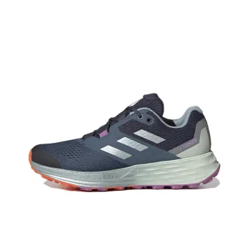 Adidas Terrex Two Flow Trail Running Wear-Resistant Low-Top Running Shoes Women's Blue