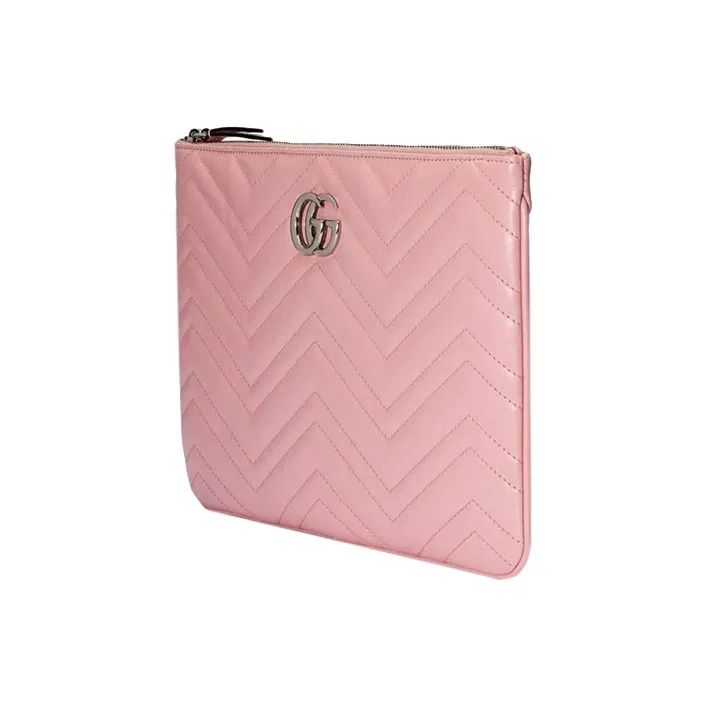 GUCCI Leather Clutch Regular Women's Pink-1