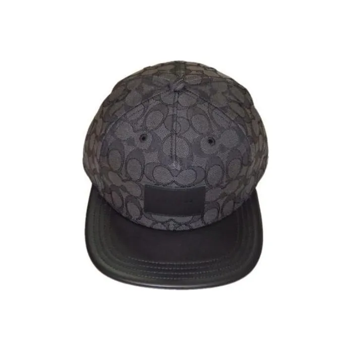 COACH Cotton Baseball Caps Men's Black-1
