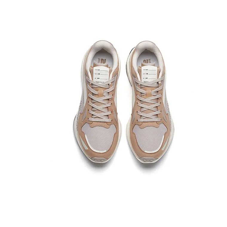 Anta Low-Top Running Shoes Women's White Gray Brown-2