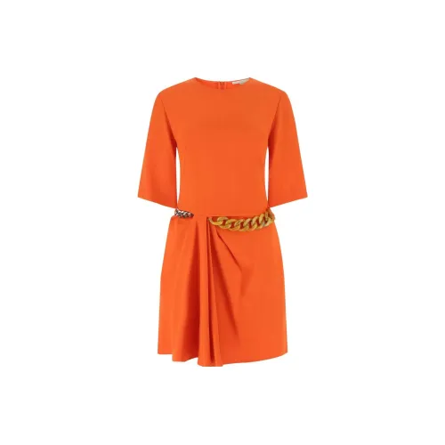 Stella McCartney Short-Sleeved Dresses Women's Orange