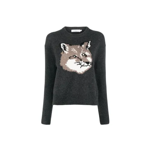 Maison Kitsune Cashmere Sweaters Women's Gray