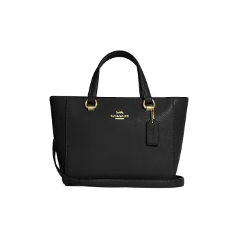 COACH Alice Leather Handbag Shoulder Bag Crossbody Bag Small Size Women's Black
