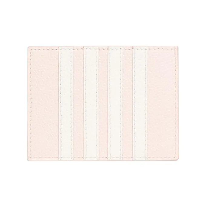 THOM BROWNE· Pebble Texture Calfskin Card Holder Men's Light Pink-2