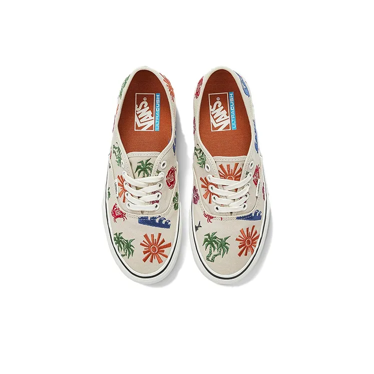 Vans Authentic Low Top Casual Skate Shoes Unisex White-2
