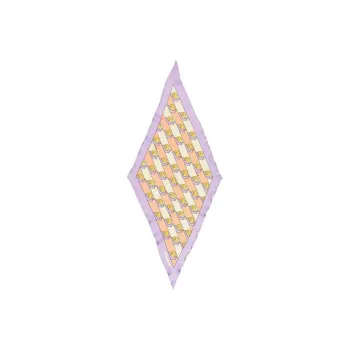 COACH Mulberry Silk Silk Scarves Women's Purple