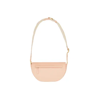 Burberry Bag Collection Calfskin Shoulder Bag Crescent Bag Portable Crossbody Bag Shoulder Bag Women's Peach Pink