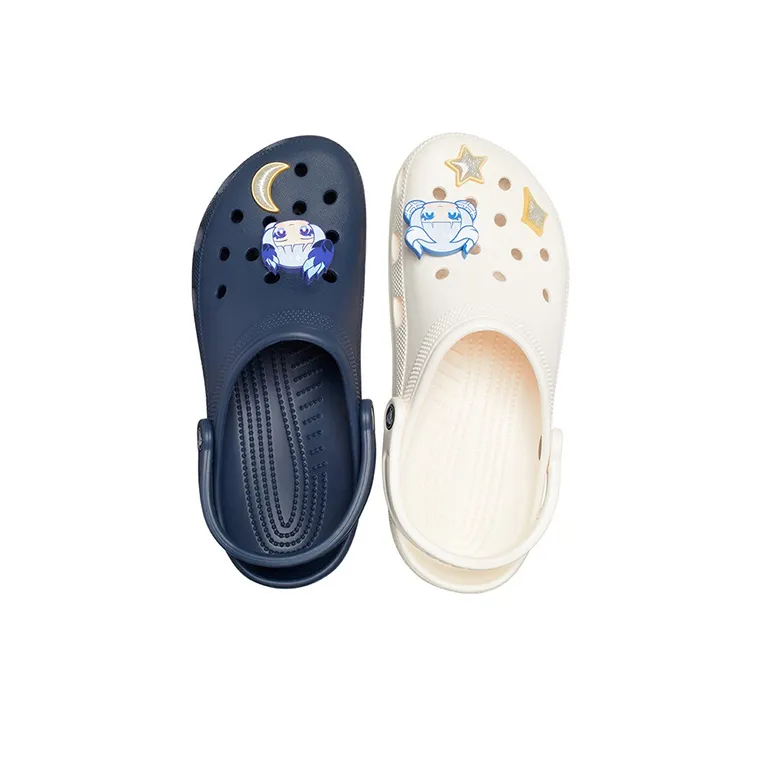 HONOR OF KINGS x Crocs Classic Clog Clogs Unisex White Blue Mismatched Swan's Dream, Xiao Qiao Elite Edition-3