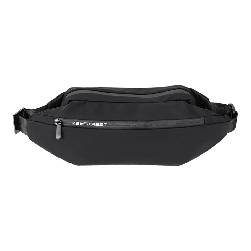 KONADCT Fabric Shoulder Bag, Crossbody Bag, Fanny Pack, Sling Bag Regular Unisex Black-2