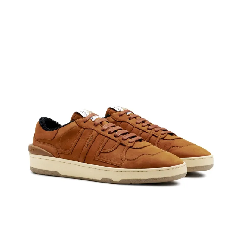 Lanvin Clay Skateboard Shoes Men Low Top Brown-2