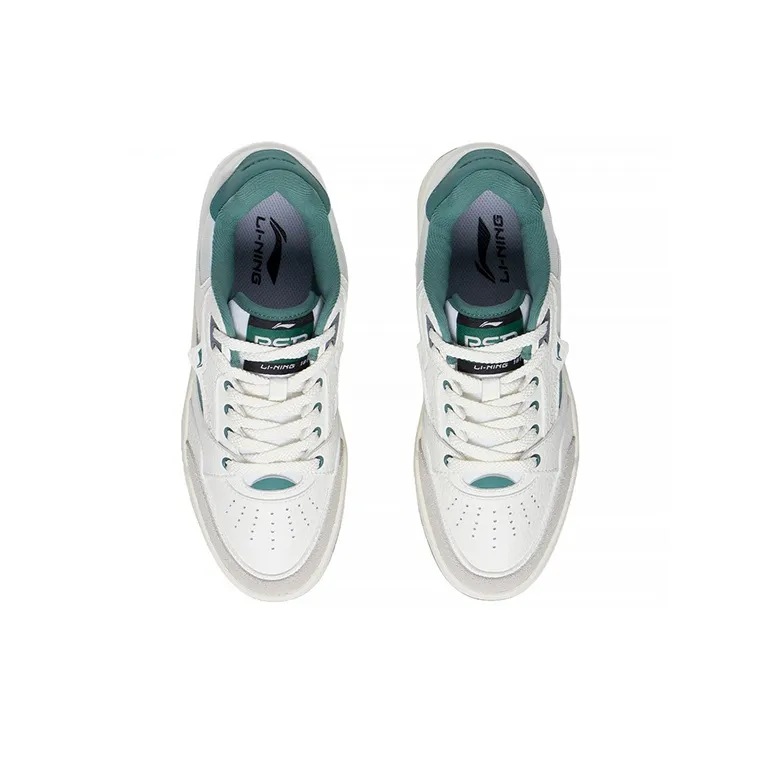 LiNing RSR 101 Slip Resistant, Abrasion Resistant, Lightweight Low Top Skateboard Shoes Men's White Gray Green-3
