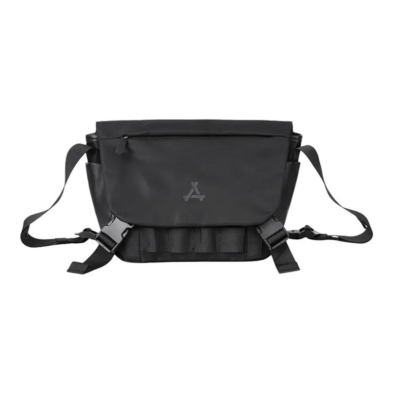 KONADCT Polyester Messenger Bag, Shoulder Bag, Crossbody Bag, Fanny Pack, Sling Bag Regular Unisex Black-1