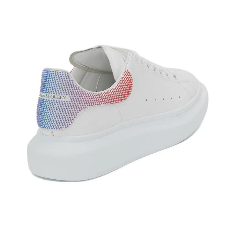 Alexander McQueen Thick soled Low top Sneakers 'White Pink Purple'-3