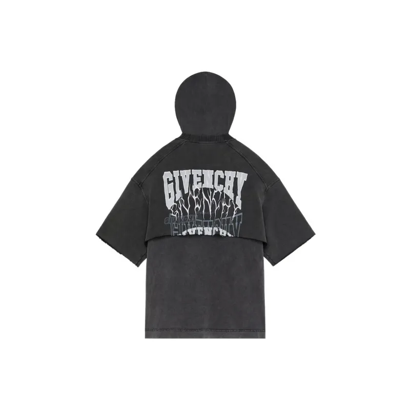 Givenchy Layered Graphic T shirt With Balaclava-1