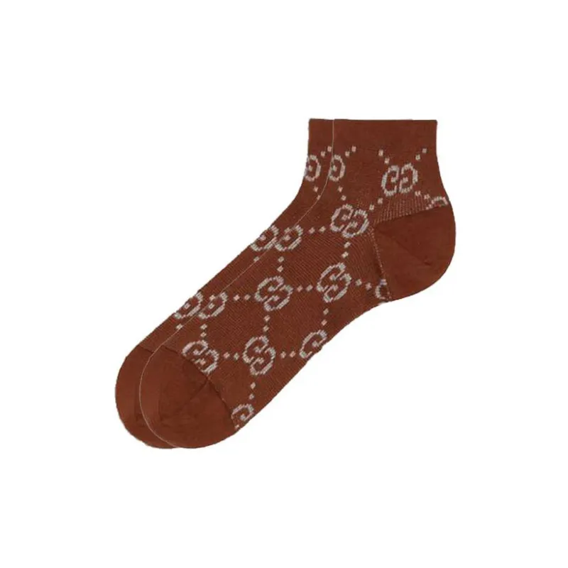 GUCCI Ankle Socks Women's 1 Pack Brown-0