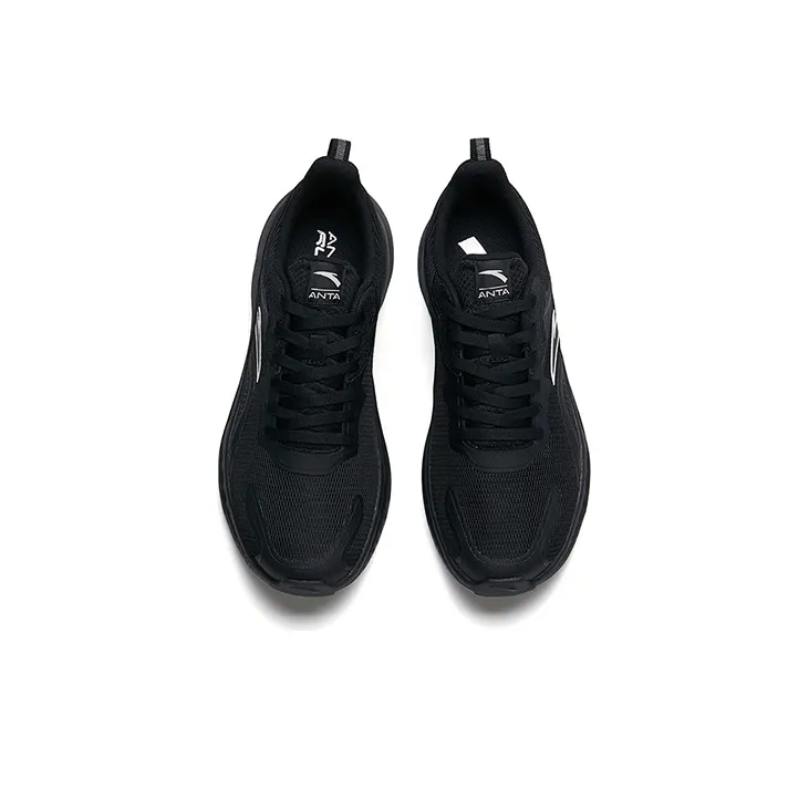 Anta Breathable Low Top Running Shoes Men's Black-2