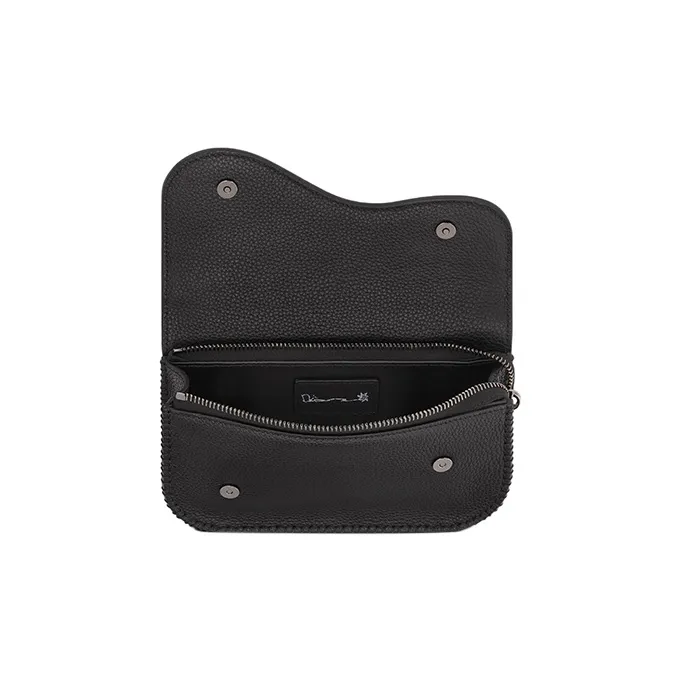 DIOR CACTUS JACK Collaboration Cow Leather Saddle Arm Bag Men's Black-3