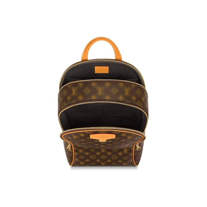 LOUIS VUITTON Ellipse Backpack Blurry Monogram Brown-2
