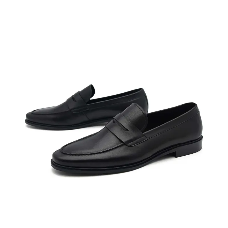 PEDRO Dress Shoes Men Low Top Black/Dark Umber-2