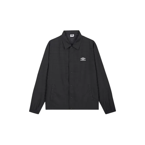 Umbro Trench Coats Unisex Gaze Black