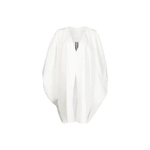 RICK OWENS Leather Jackets Women's White