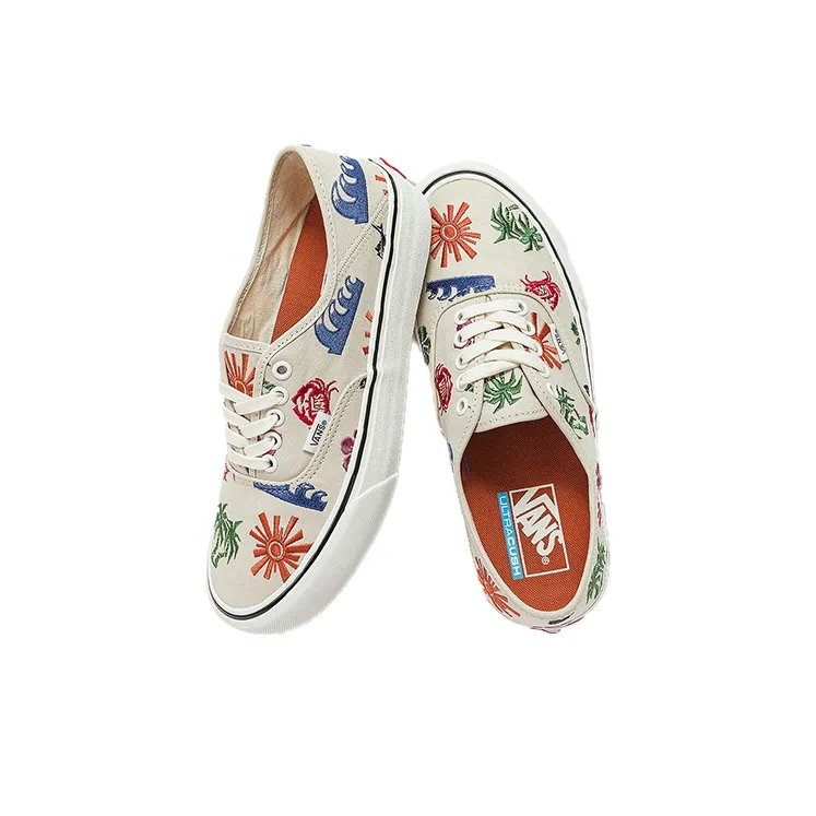 Vans Authentic Low Top Casual Skate Shoes Unisex White-3