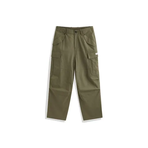 PEACEBIRD MEN Cargo Pants Unisex Army Green