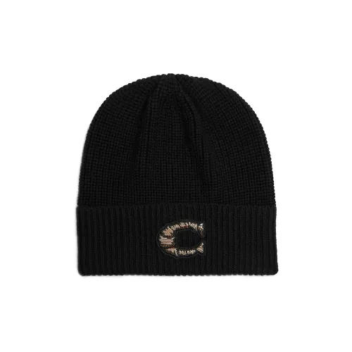 COACH Beanies Men Black