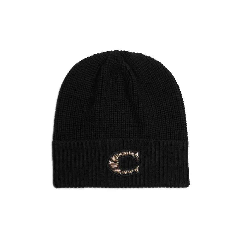 COACH Beanies Men Black-0