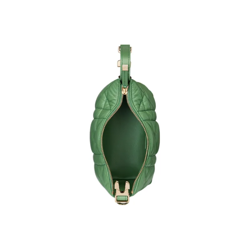 DIOR DiorTravel Cow Leather Clutch Small Size Women's Jade Green-3