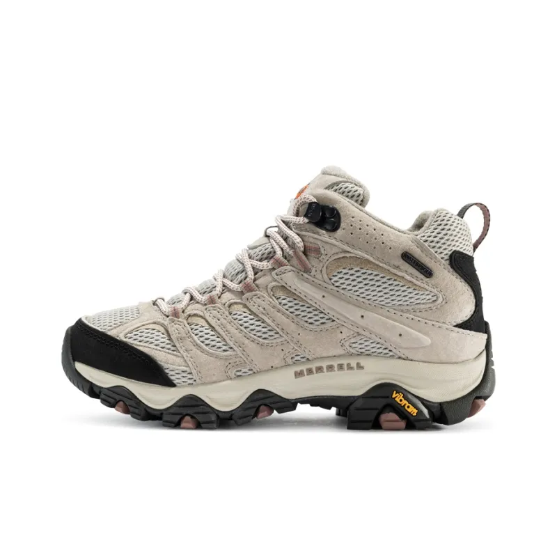 MERRELL MOAB 3 Anti-Slip Wear-Resistant Waterproof And Breathable Low-Top Trekking Shoes Women's Gray Brown Black-0