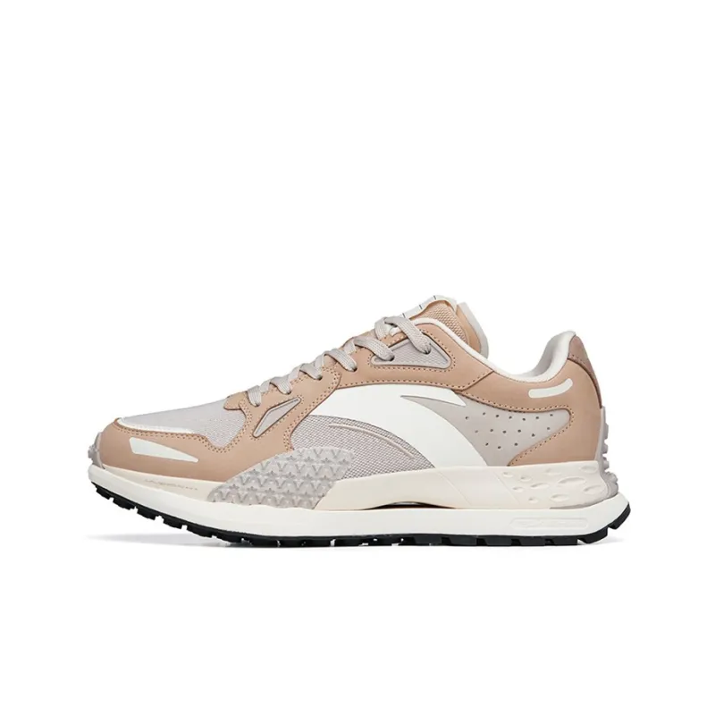Anta Low-Top Running Shoes Women's White Gray Brown-0